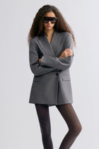 Marlene Double-Breasted Blaze Grey Melange