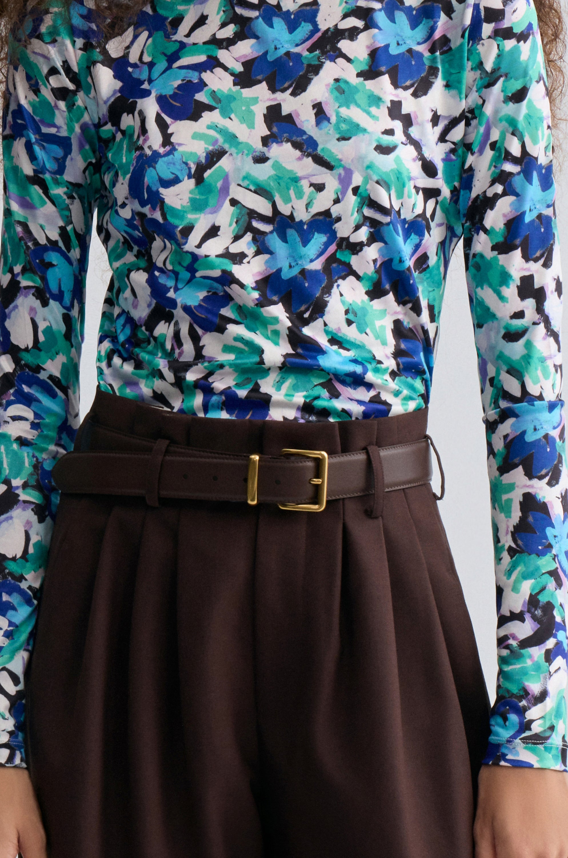 Relaxed Gabardine Trousers Almandine