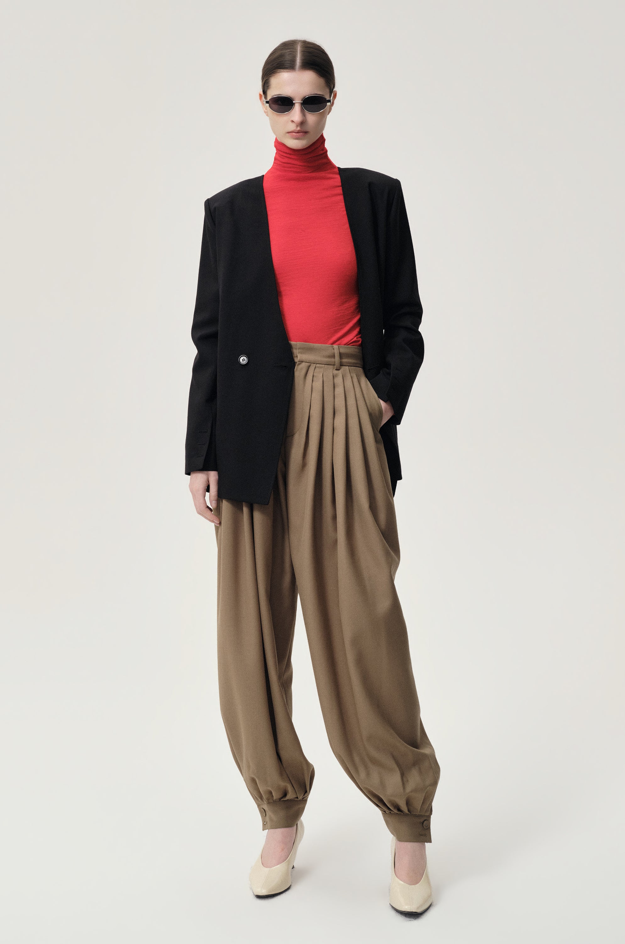 Margot Reversible Tailored Blazer Black