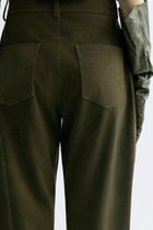 Suede Balloon Pants