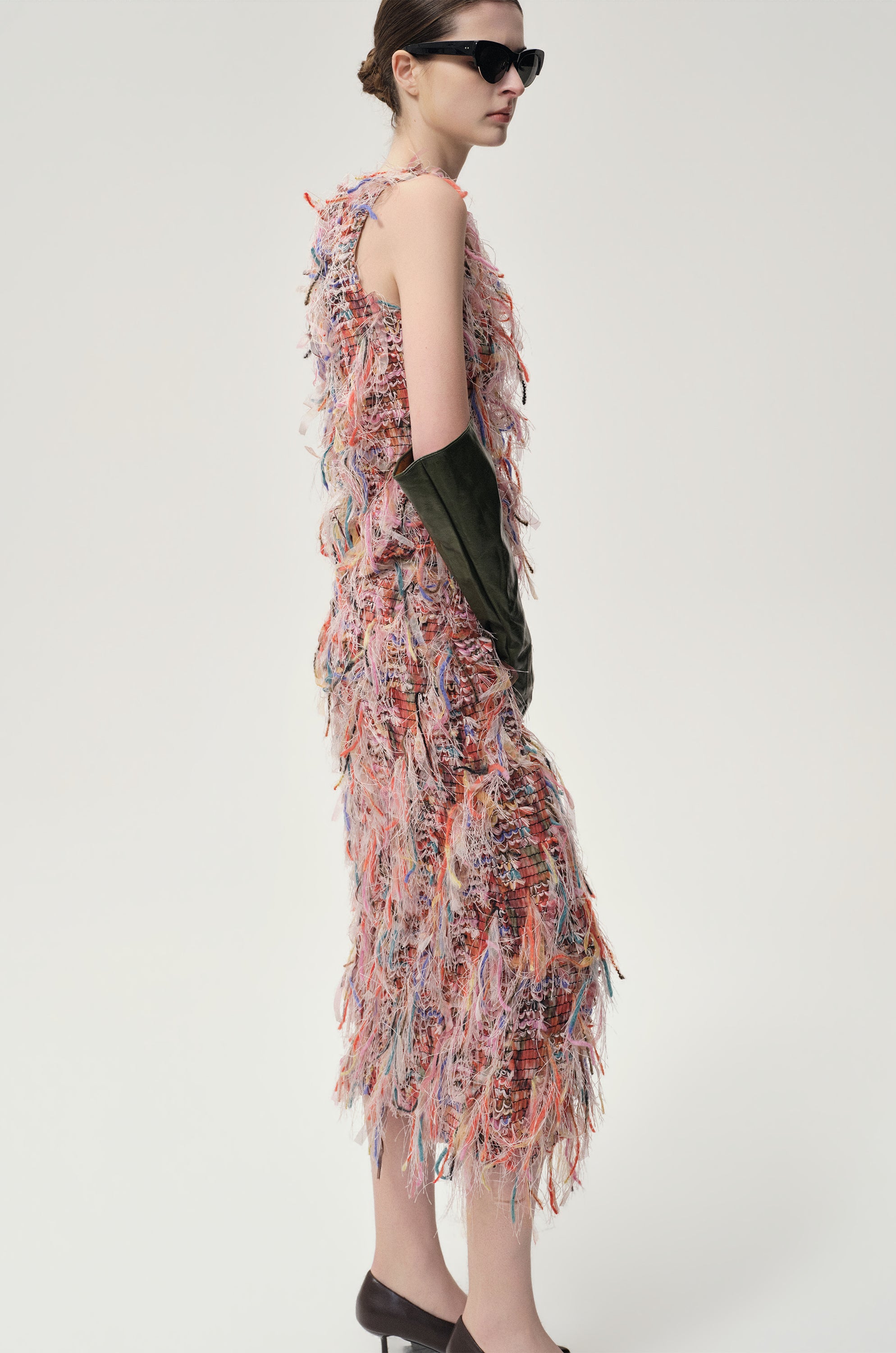 Julie Fringed Top Pink