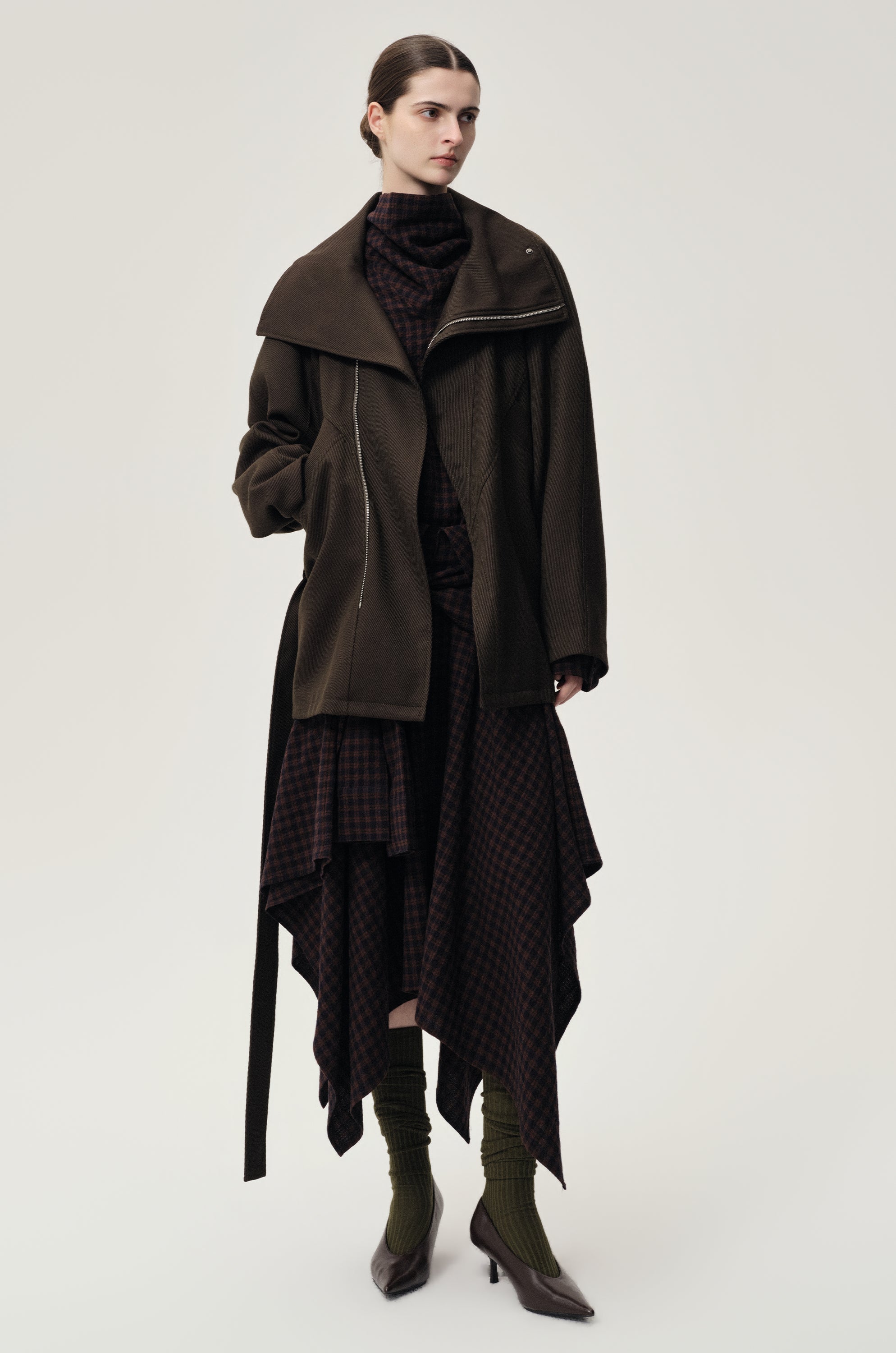 Retro Wool Jacket Black Olive