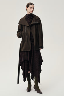 Retro Wool Jacket Black Olive