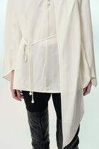 Reversible Scarf Blouse Ecru