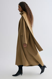 Oversized Double-faced Scarf Coat Hazel