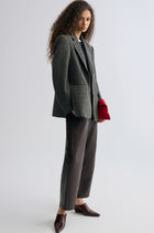 Boxy Check Blazer