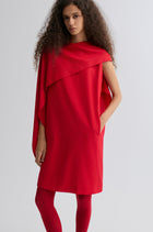 Opera Cape Dress Crimson