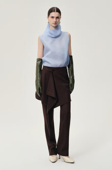 Layered Skirt Trousers Rum