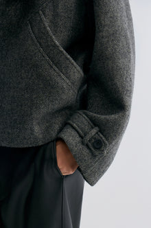 Retro Herringbone Wool Jacket