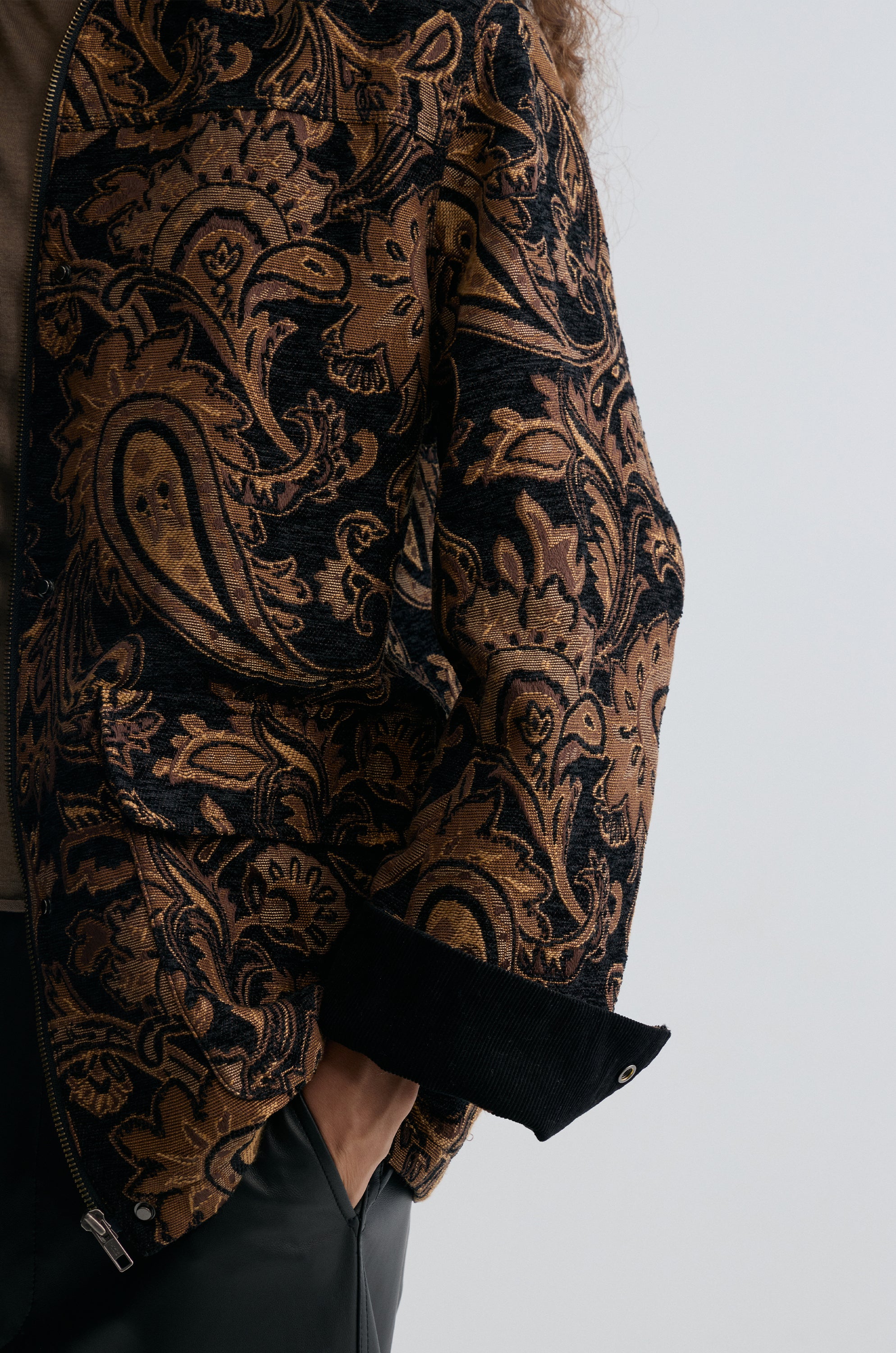 Paisley-print Jacquard Jacket