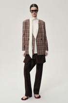 Reversible Check Blazer Espresso