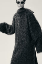 Modernist Mohair Coat Midnight