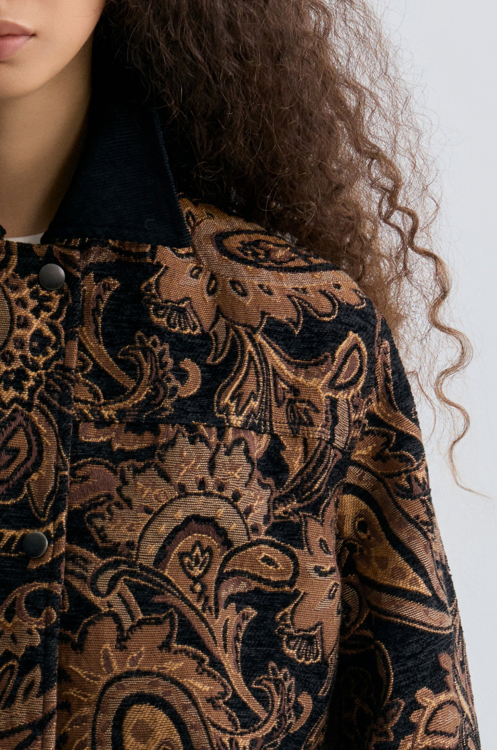 Paisley-print Jacquard Jacket