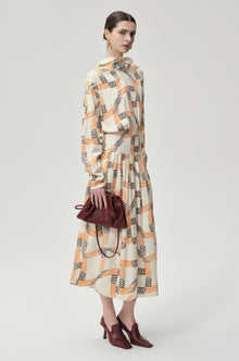 Printed Trompe-L'Ceil Dress Multi