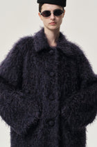 Modernist Mohair Coat Midnight