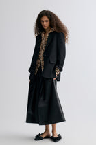 Boxy Single-Breasted Blazer Black