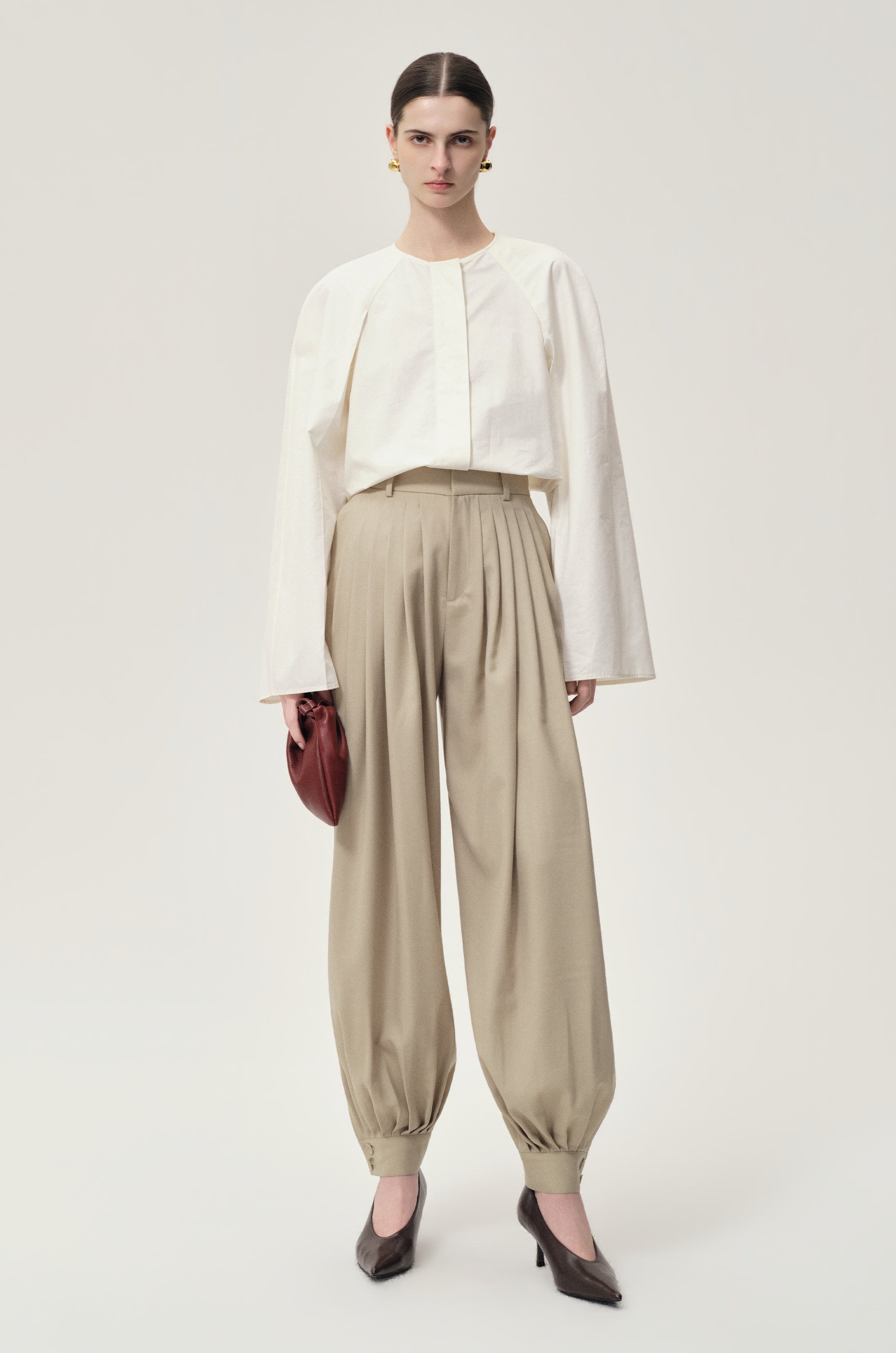 Sculptural Shaped Shirt Off-White