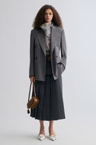 Two-tone Reversible Organza Blouse in silk
