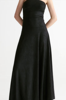 Strapless Jersey Maxi Dress