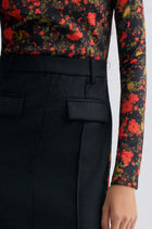 Deconstructed Printed Wool Dress