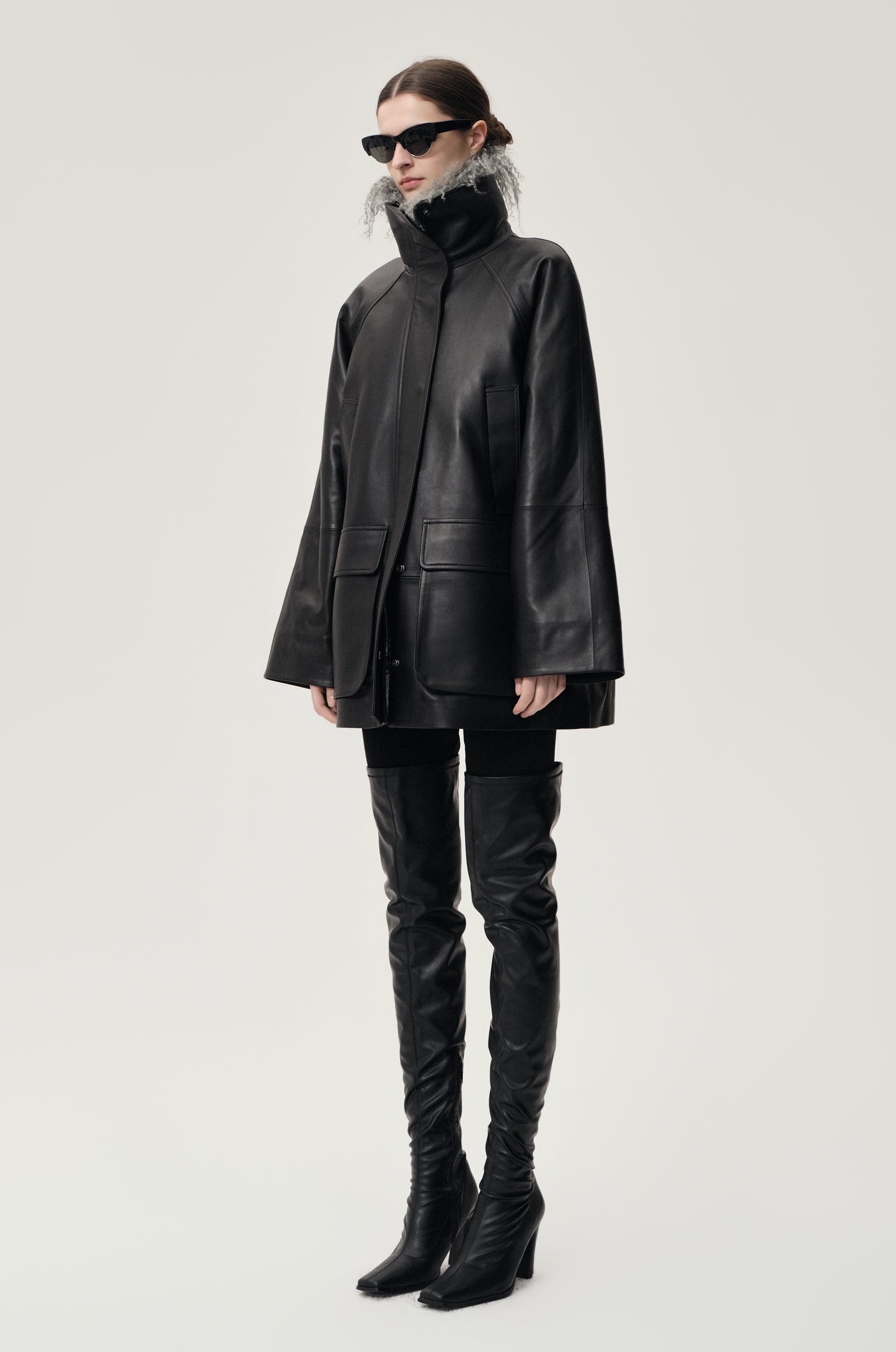 Celestine Leather Jacket Black