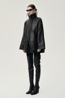 Celestine Leather Jacket Black
