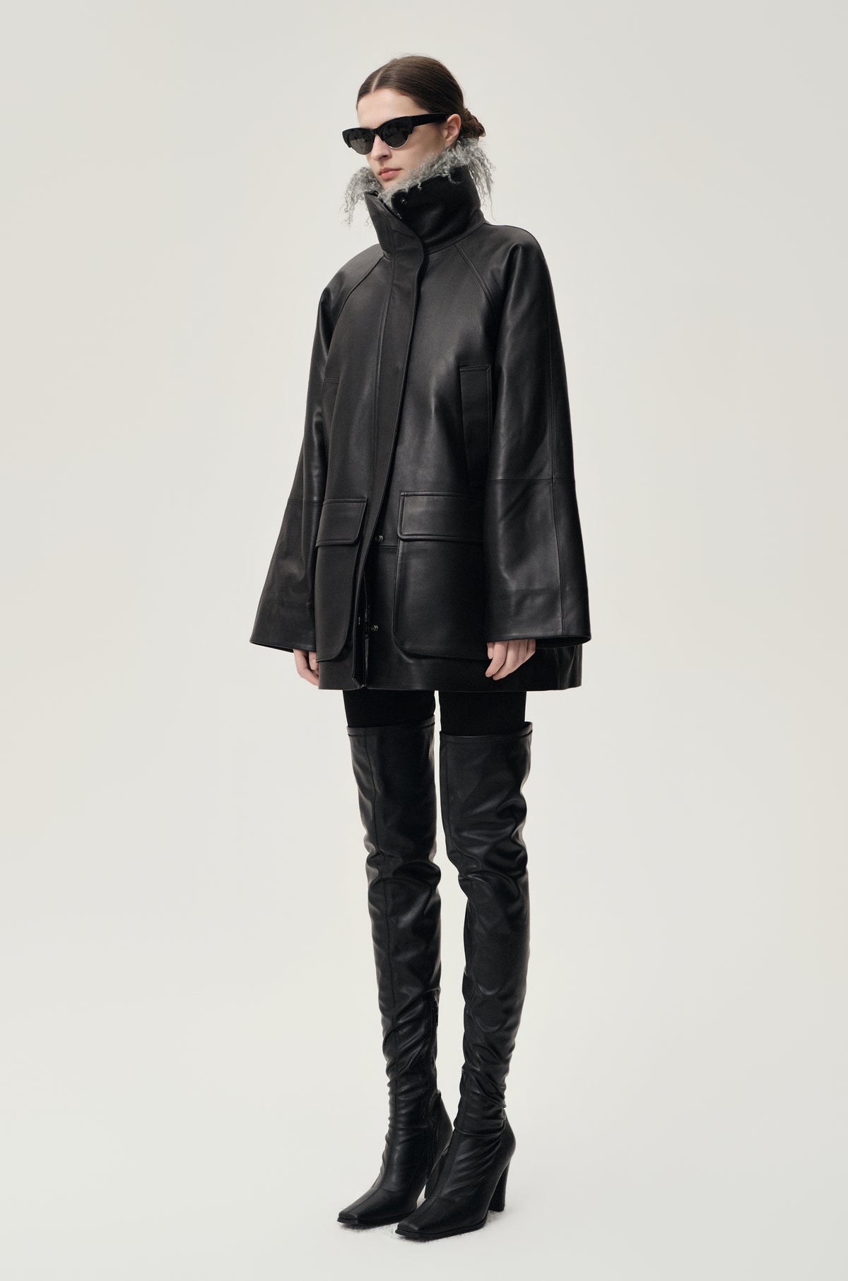 Celestine Leather Jacket Black