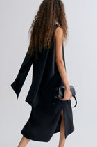 Opera Cape Maxi Dress Black