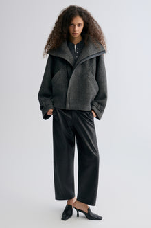 Retro Herringbone Wool Jacket