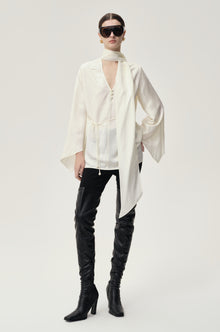 Reversible Scarf Blouse Ecru