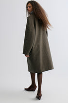 Reversible Twill and Check Trench Coat