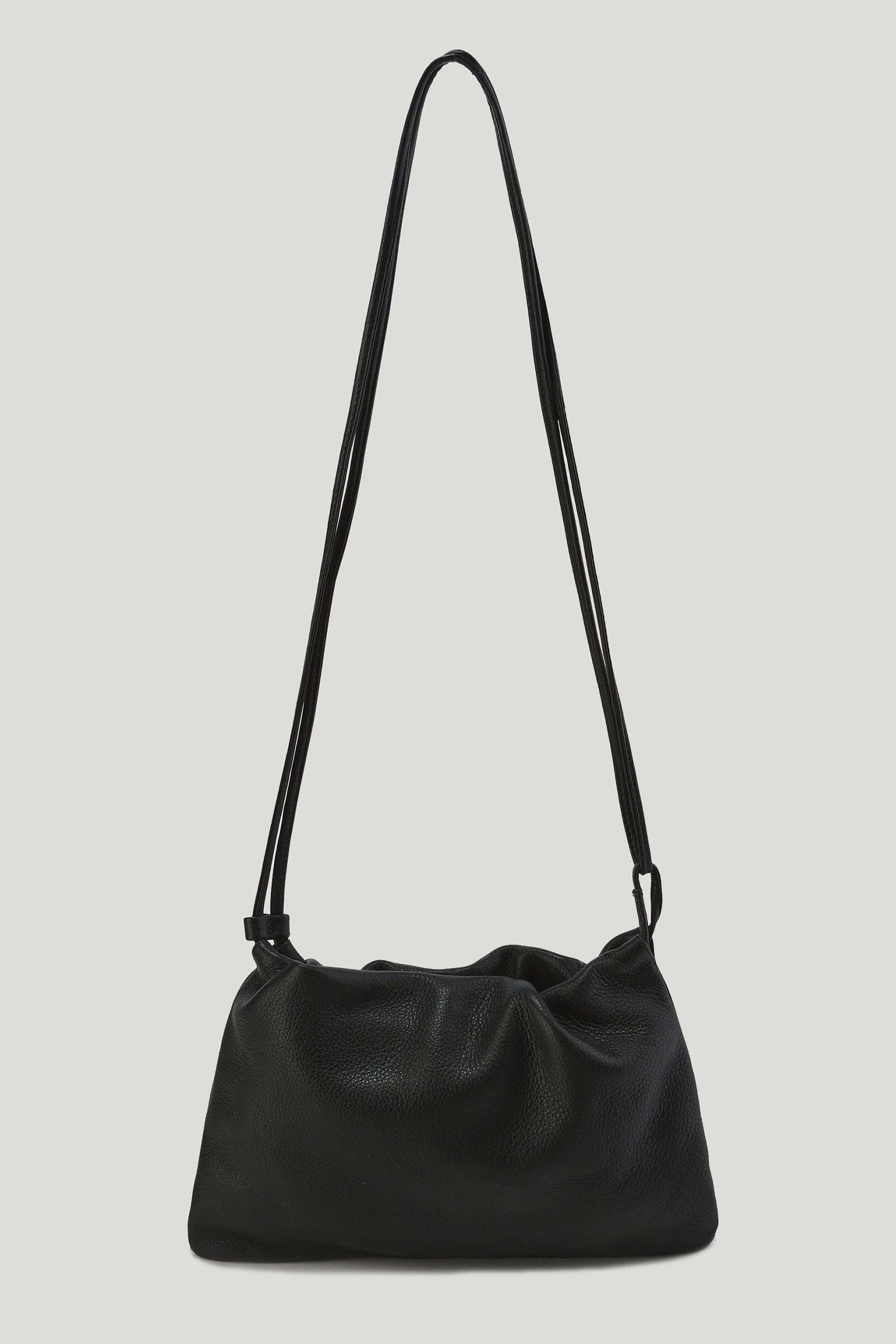 Adjustable  Mini Cloud Clutch Black