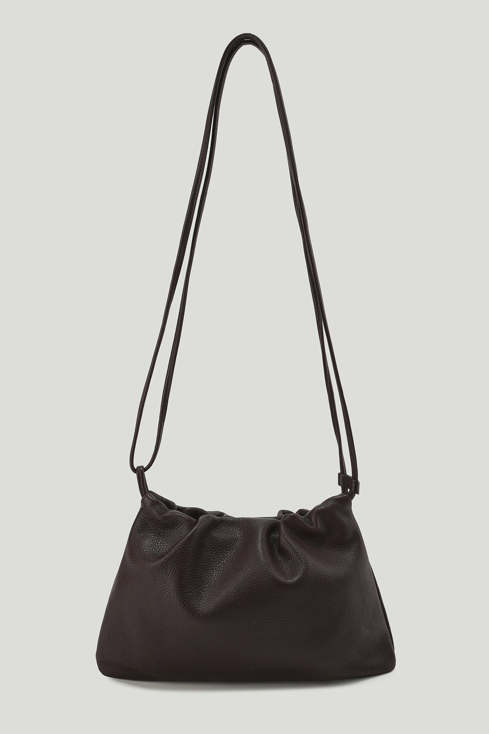 Adjustable  Mini Cloud Clutch Brown