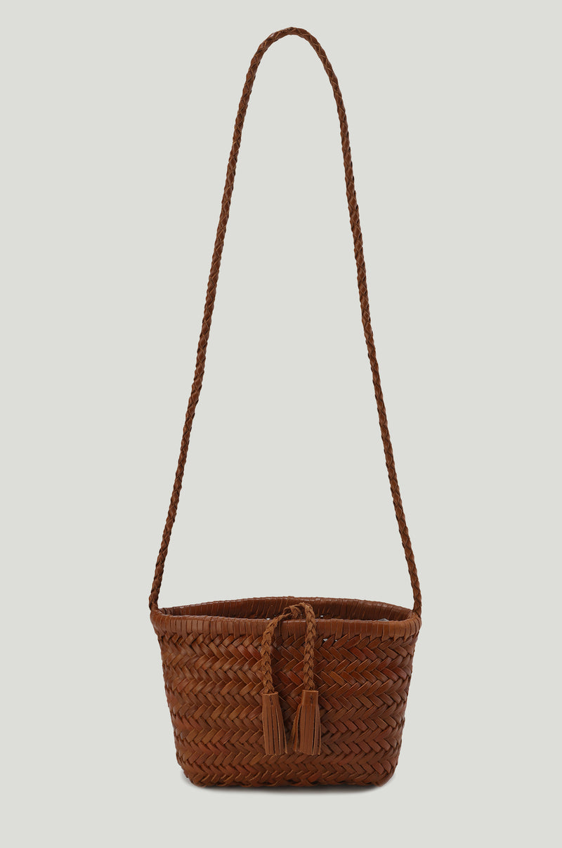 Brise Woven Small Cabas Camel