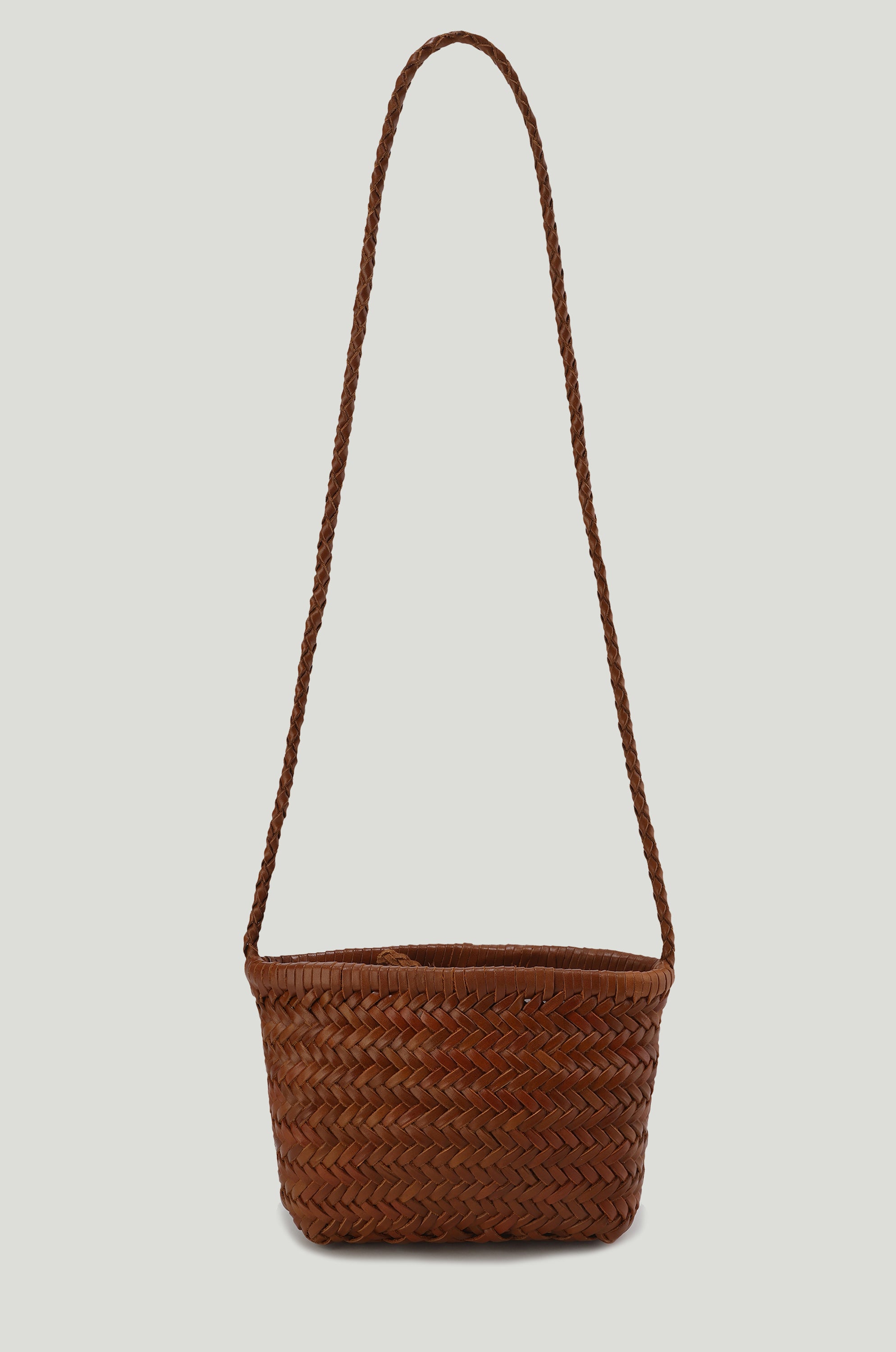 Brise Woven Small Cabas Camel