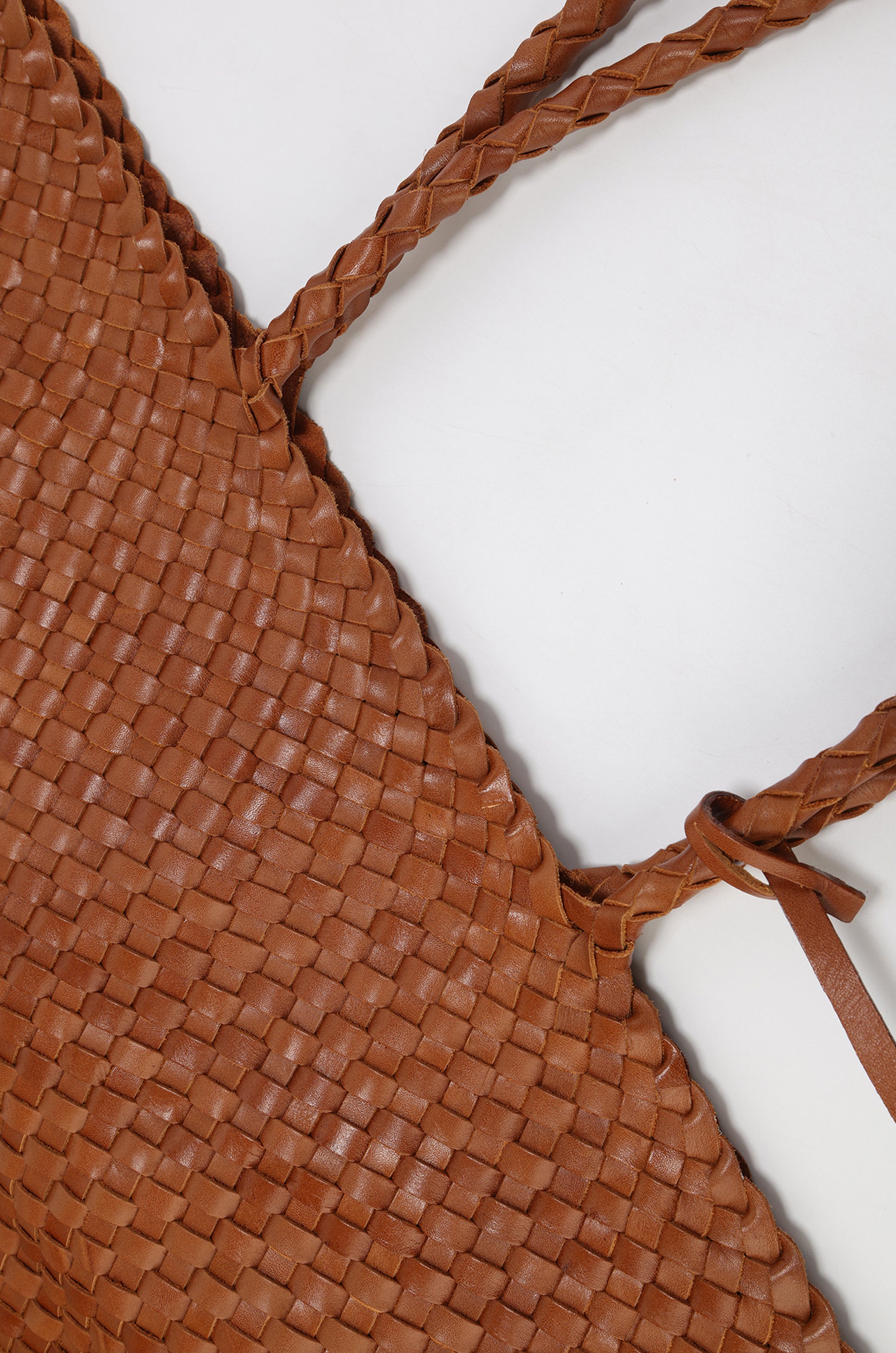 Soleil Woven Large Tote Camel