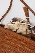 Brise Woven Small Cabas Camel
