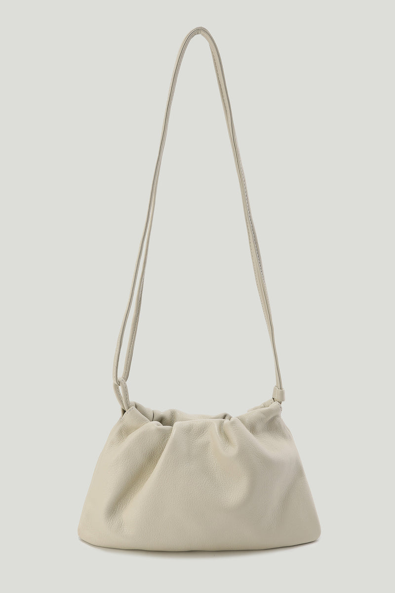 Adjustable  Mini Cloud Clutch Crème