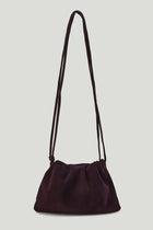 Adjustable  Mini Cloud Clutch Plum