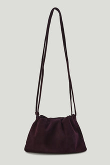 Adjustable  Mini Cloud Clutch Plum