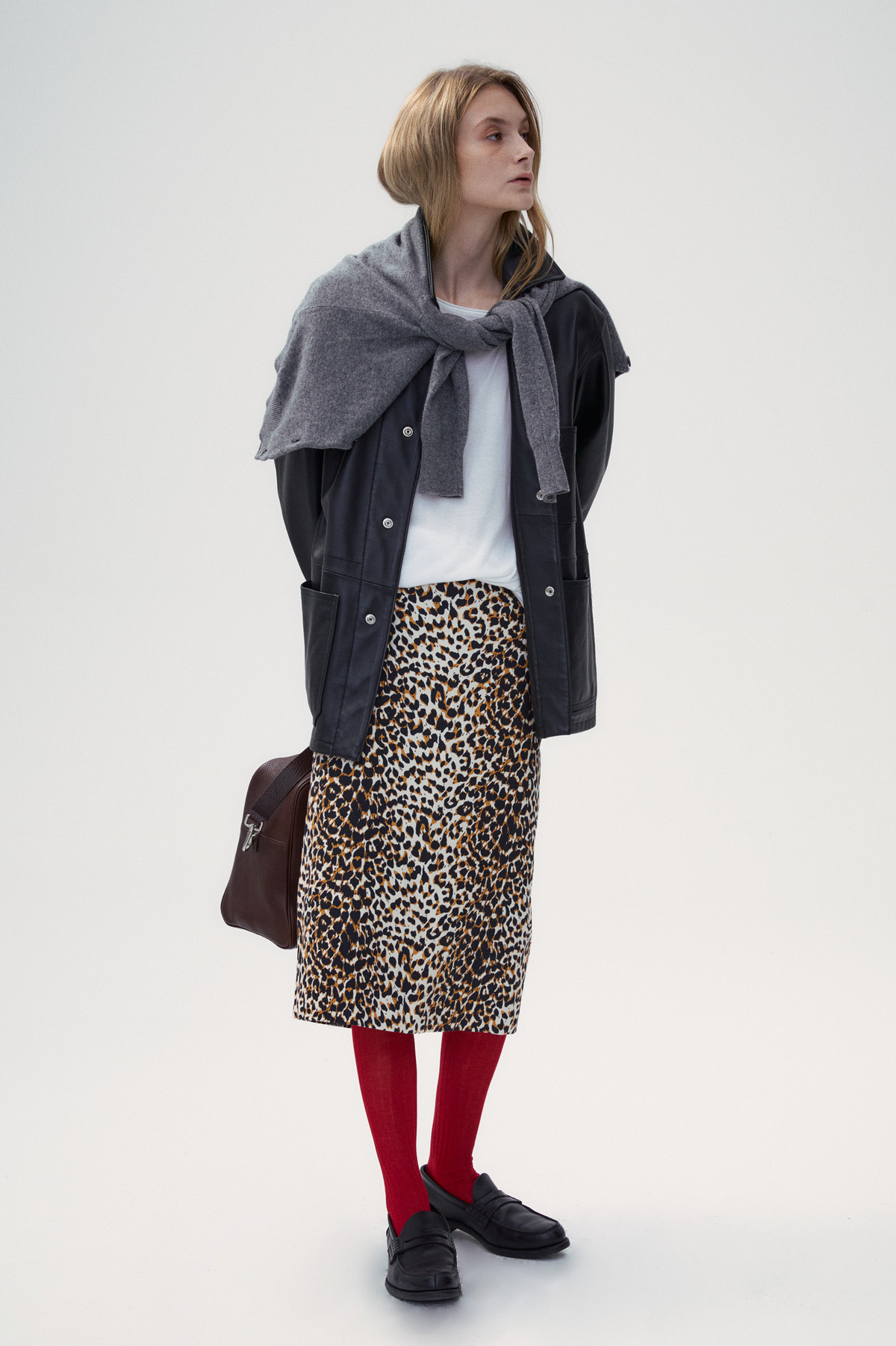 Leopard Print Variants Leopard print pencil skirt | Front Row Shop