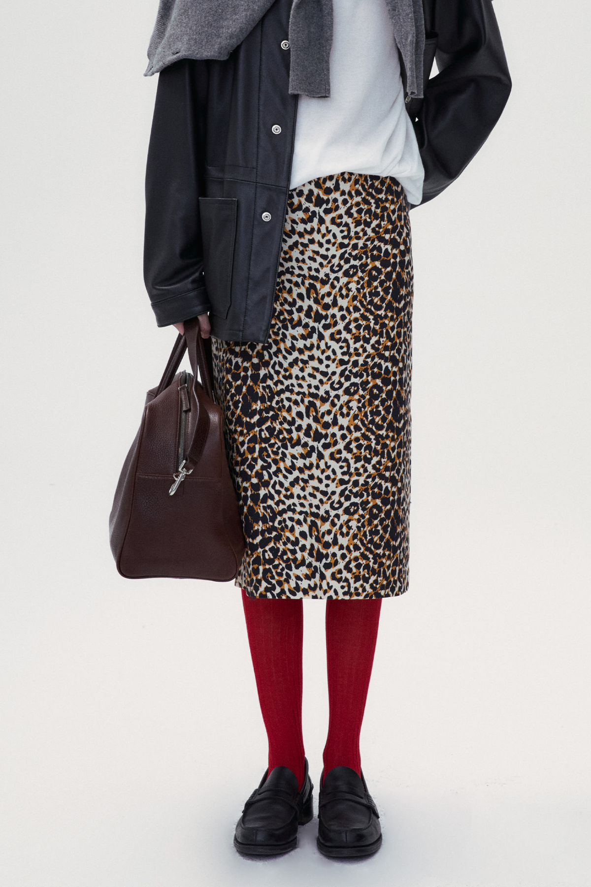 Leopard Print Variants Leopard print pencil skirt | Front Row Shop