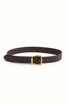 Leather Belt Dark Brown