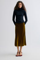 Velvet Mermaid Skirt Antique Gold-tone