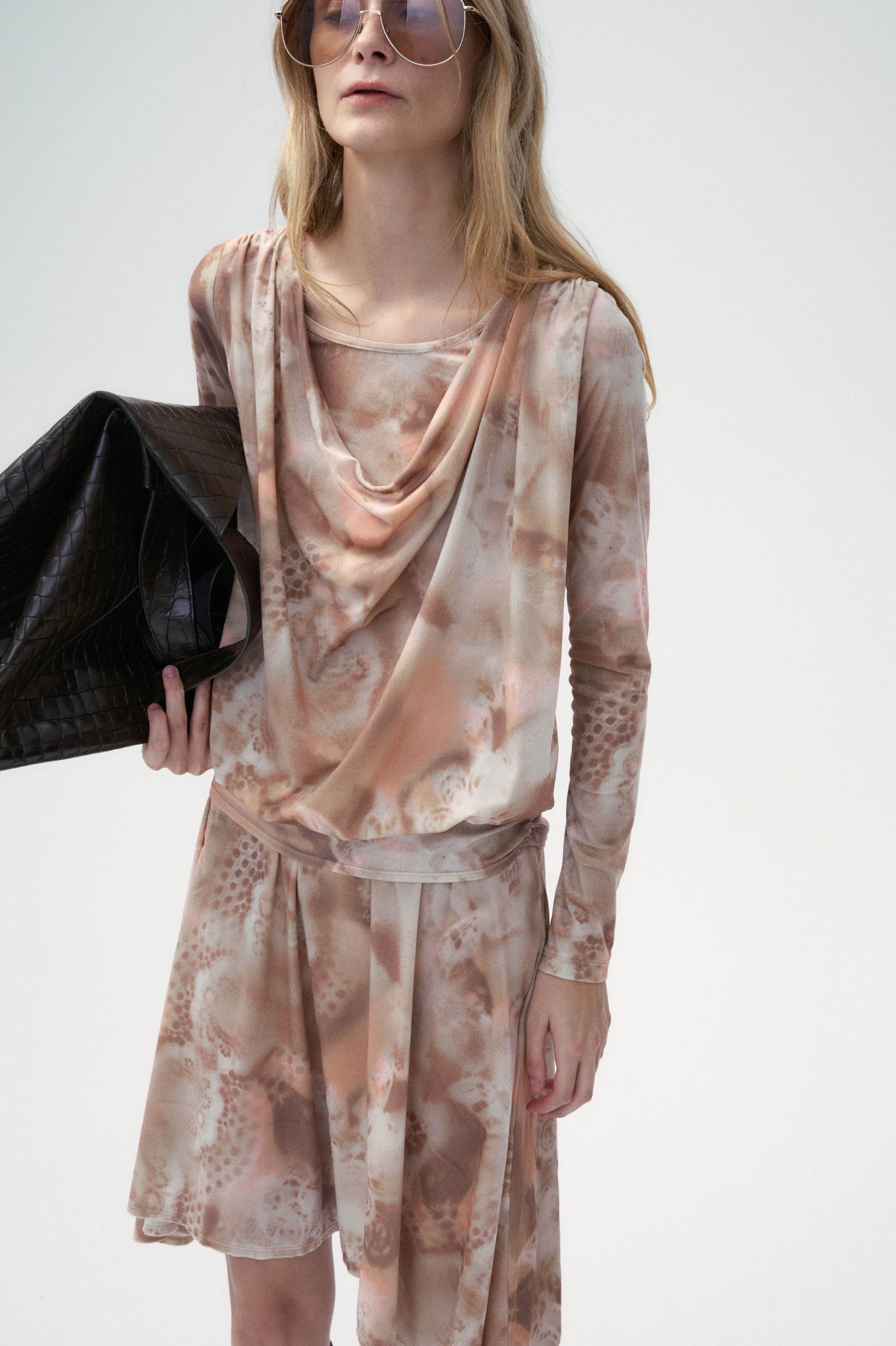 Lillian Lace Print Knitted Dress