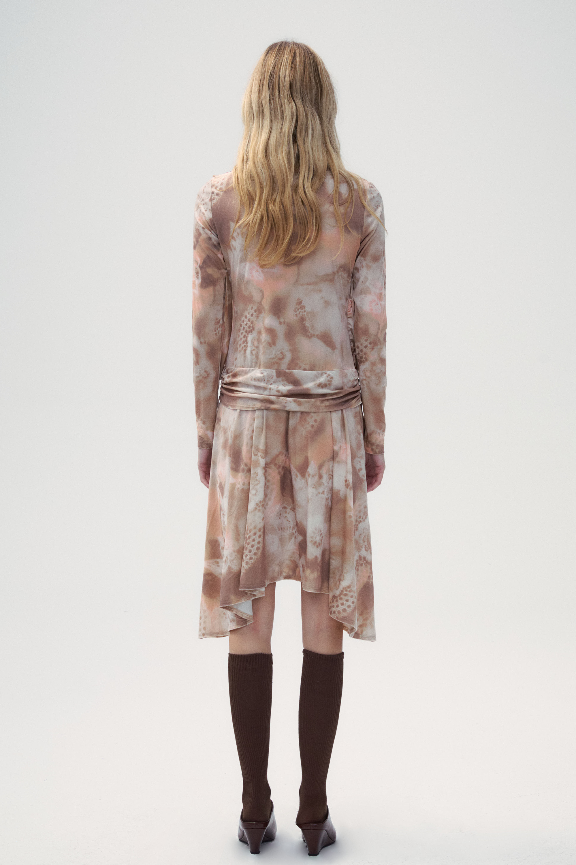 Lillian Lace Print Knitted Dress