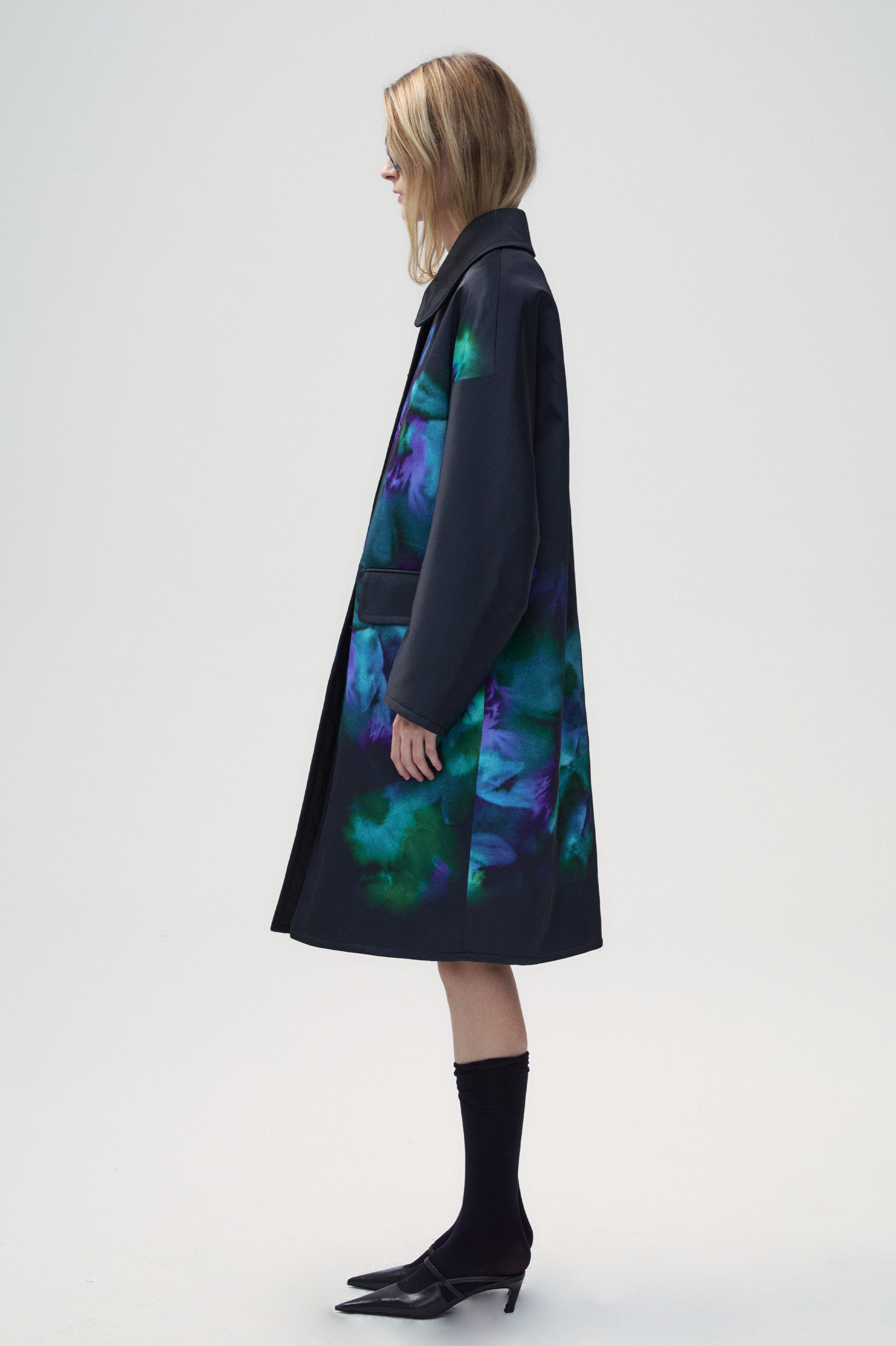 Reversible Lotus Print Jacket